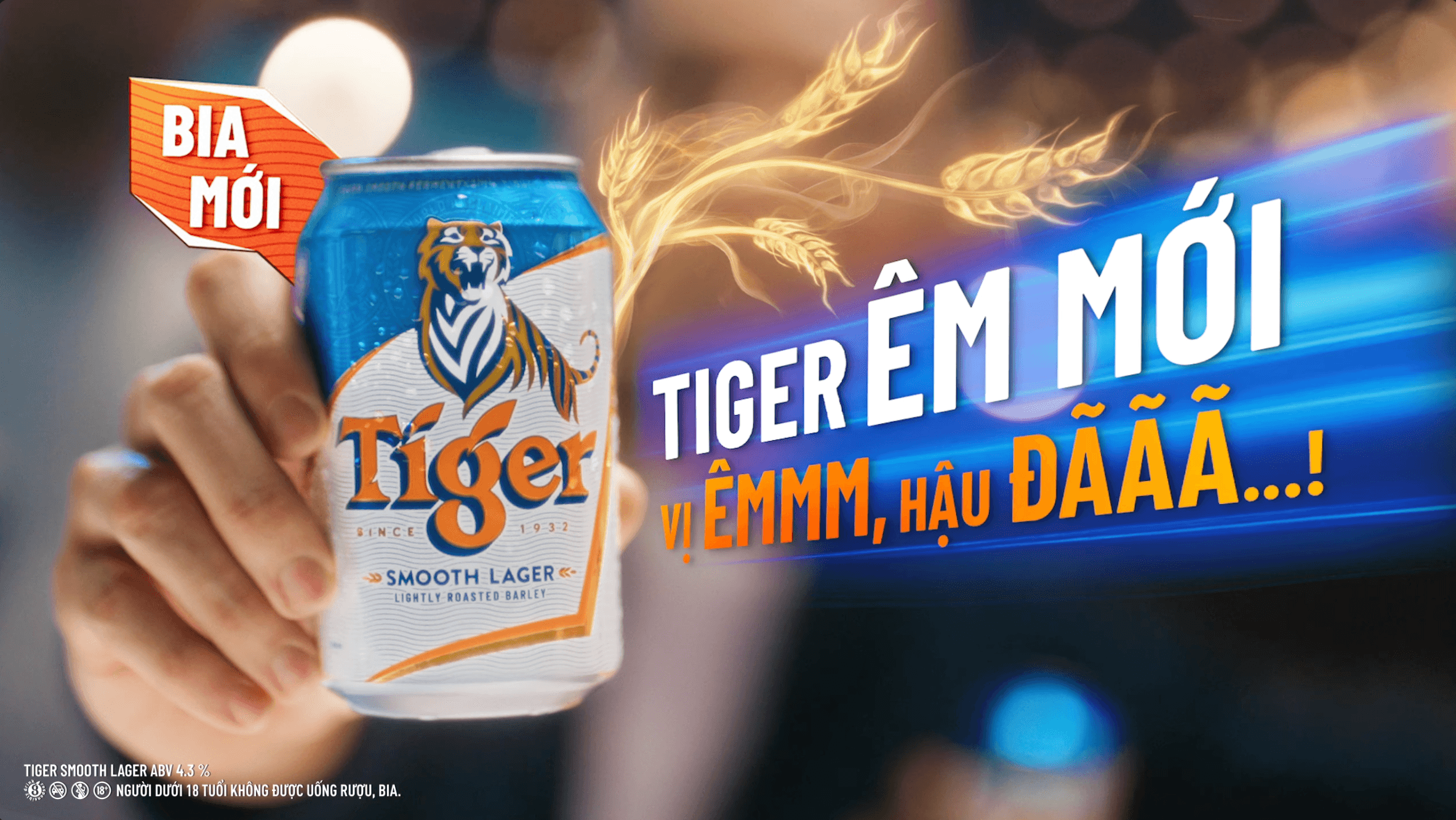 TIGER ÊM MỚI - VỊ ÊMMM, HẬU ĐÃÃÃ…! ĐÃ SAO, THỬ MỚI BIẾT! | TIGER SMOOTH LAGER ABV 4,3%